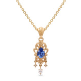 Fontainebleau Pendant in Blue Sapphire
