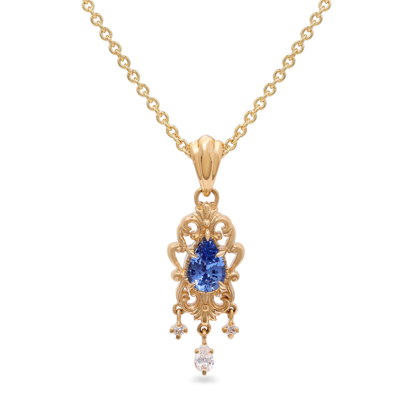 Fontainebleau Pendant in Blue Sapphire
