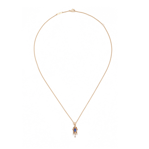Fontainebleau Pendant in Blue Sapphire