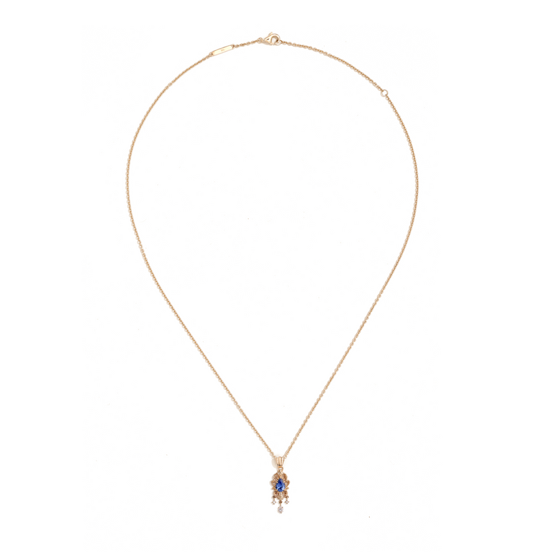 Fontainebleau Pendant in Blue Sapphire