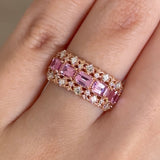 Chantilly Band in Pink Sapphire