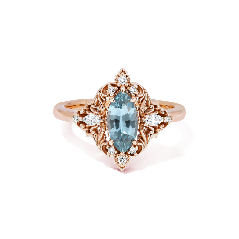 La Bohème Ring in Seafoam Green Sapphire