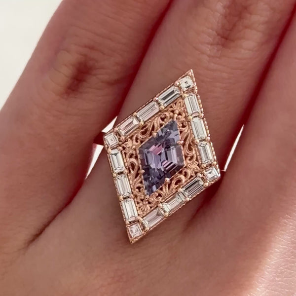 Tuileries Ring in Purple Sapphire