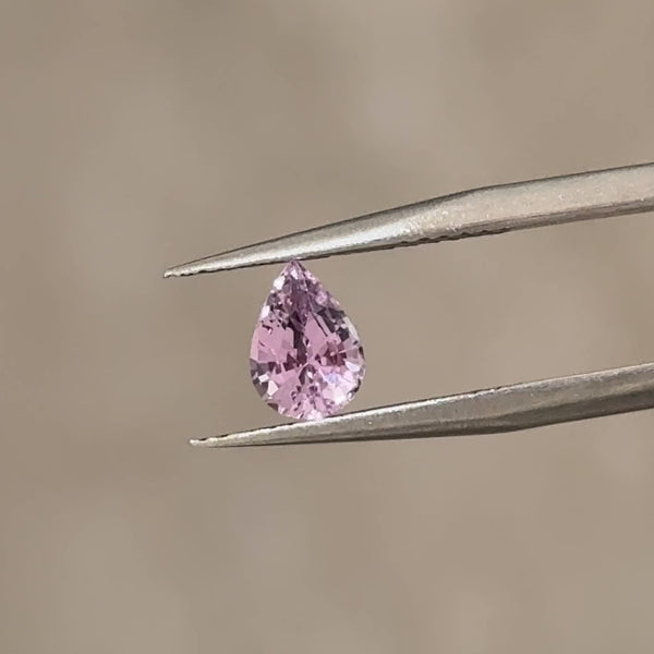 0.7ct Lilac Purple Sapphire Pear