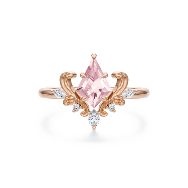 Asteria Ring in Morganite