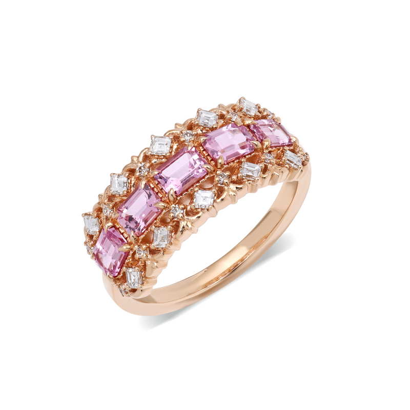 Chantilly Ring in Pink Sapphire