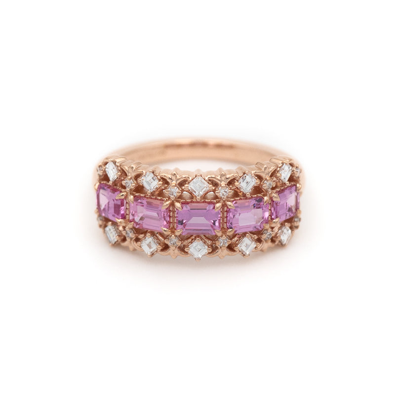 Chantilly Band in Pink Sapphire