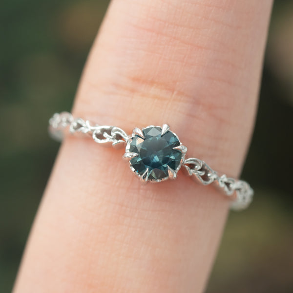 Teal Sapphire Anais Ring