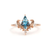 Asteria Ring in Aquamarine