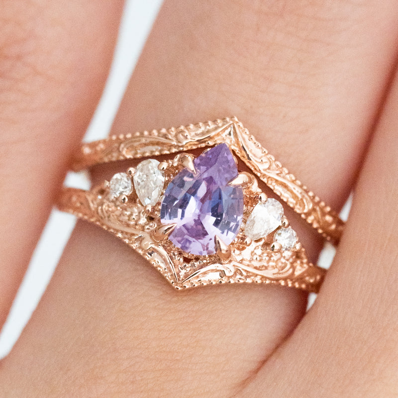 Lavender Sapphire Valentina Ring