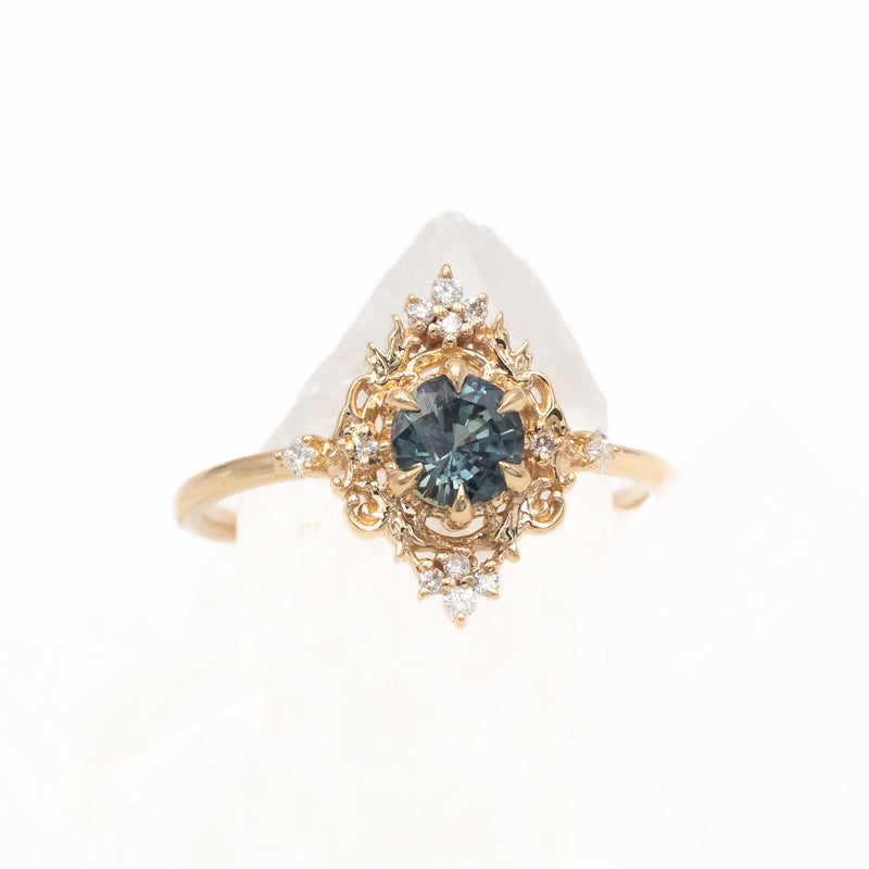 Teal Sapphire Sanssouci Ring